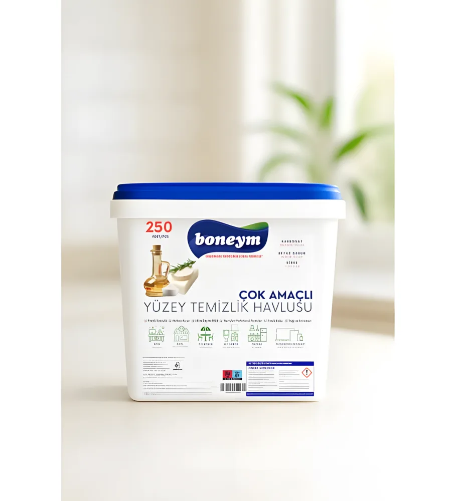 YÜZEY TEMİZLİK HAVLUSU 250 YAPRAK 15x18 cm 60gr