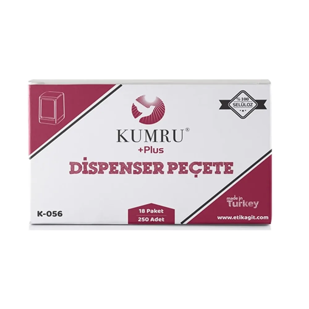 DİSPANSER PEÇETE 250li x 18 pk 4500 ADET PEÇETE **KUMRU**